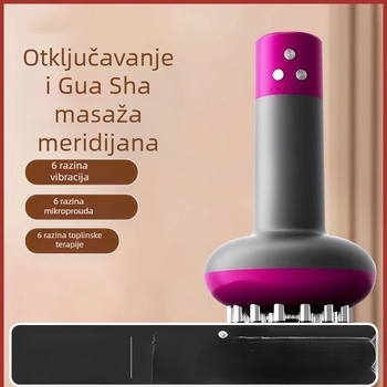 Fu Chun Električno kupping uređaj s 6 čašica, vibracija, bežično punjenje, aktivacija meridijana, masaža trbuha i cijelog tijela