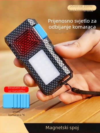 Vanjska lampa protiv komaraca – LED, punjiva, kamping svjetlo s funkcijom odbijanja komaraca