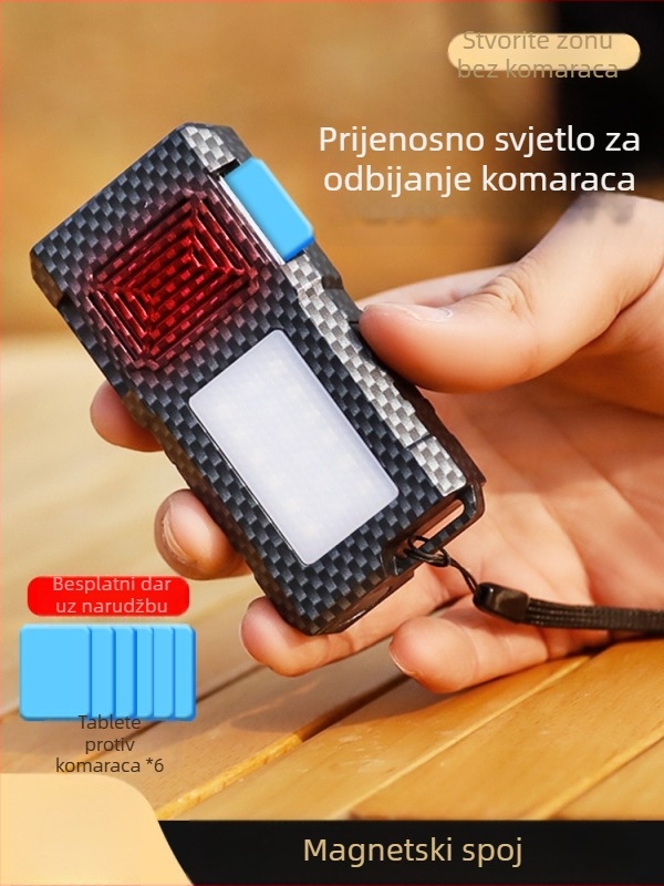 Vanjska lampa protiv komaraca – LED, punjiva, kamping svjetlo s funkcijom odbijanja komaraca