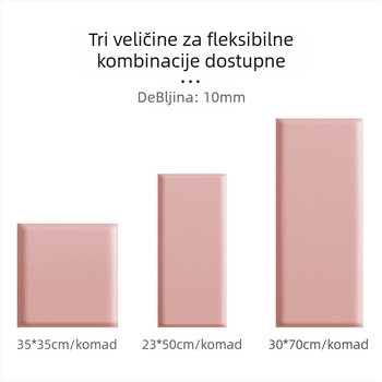 Samoljepljiva zidna naljepnica od XPE pjene; vodootporna, otporna na vlagu i ulje; 1 kom; stil: moderni minimalizam s 3D teksturom; pogodna za dnevni boravak, spavaću sobu i radnu sobu