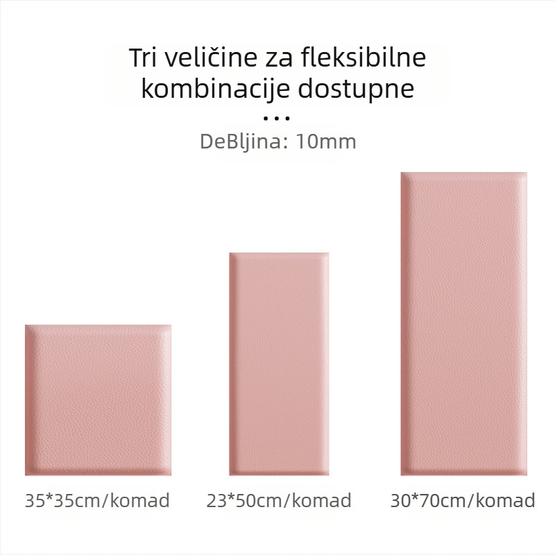 Samoljepljiva zidna naljepnica od XPE pjene; vodootporna, otporna na vlagu i ulje; 1 kom; stil: moderni minimalizam s 3D teksturom; pogodna za dnevni boravak, spavaću sobu i radnu sobu