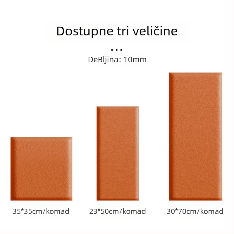 Samoljepljiva zidna naljepnica od XPE pjene; vodootporna, otporna na vlagu i ulje; 1 kom; stil: moderni minimalizam s 3D teksturom; pogodna za dnevni boravak, spavaću sobu i radnu sobu