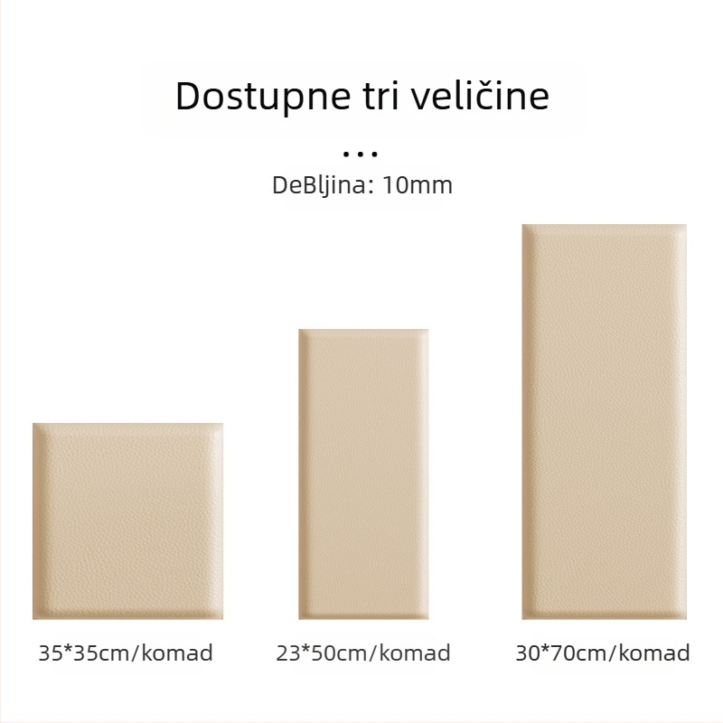 Samoljepljiva zidna naljepnica od XPE pjene; vodootporna, otporna na vlagu i ulje; 1 kom; stil: moderni minimalizam s 3D teksturom; pogodna za dnevni boravak, spavaću sobu i radnu sobu