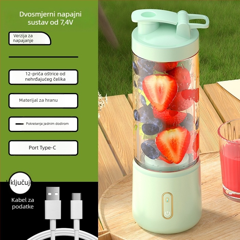 Prijenosni punjivi sokovnik s više od 6 oštrica, kapacitet ispod 1 L, poluautomatni rad, do 36 V, 10 000–19 999 obr/min