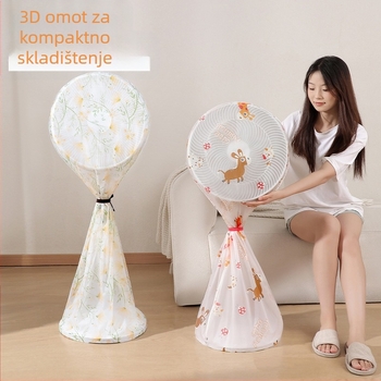 Pokrov za prašinu ventilatora za pod – univerzalni, PVC materijal, marka txr, moderan minimalistički dizajn