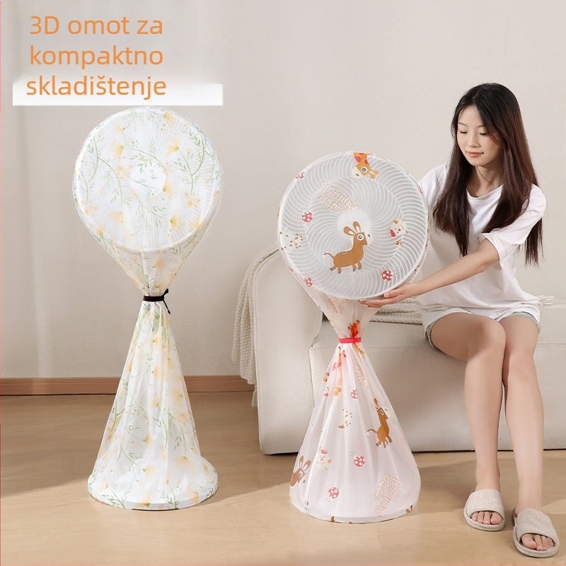 Pokrov za prašinu ventilatora za pod – univerzalni, PVC materijal, marka txr, moderan minimalistički dizajn