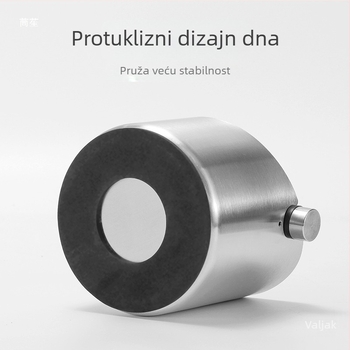 Debljeni nehrđajući čelični spremnik za taloge kave, s anti-slip mini košem za izbacivanje i teflonskim premazom otporan na prljštinu.