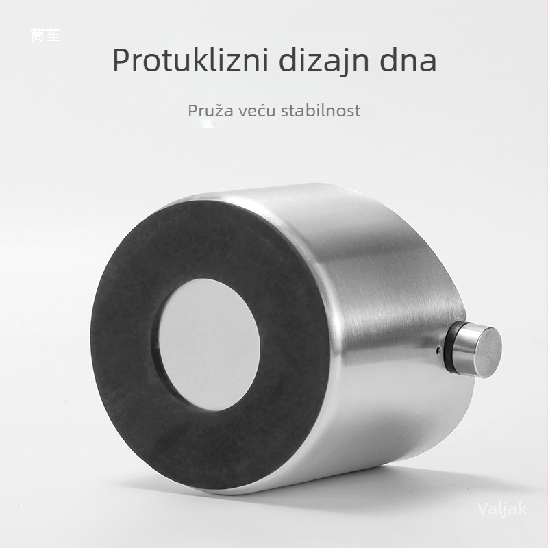 Debljeni nehrđajući čelični spremnik za taloge kave, s anti-slip mini košem za izbacivanje i teflonskim premazom otporan na prljštinu.