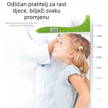 Visinomjer – Prijenosni ultrazvučni visinomjer i vaga za visinu i težinu, raspon 30–200 cm, model SG01, CABRY, napajanje baterijom