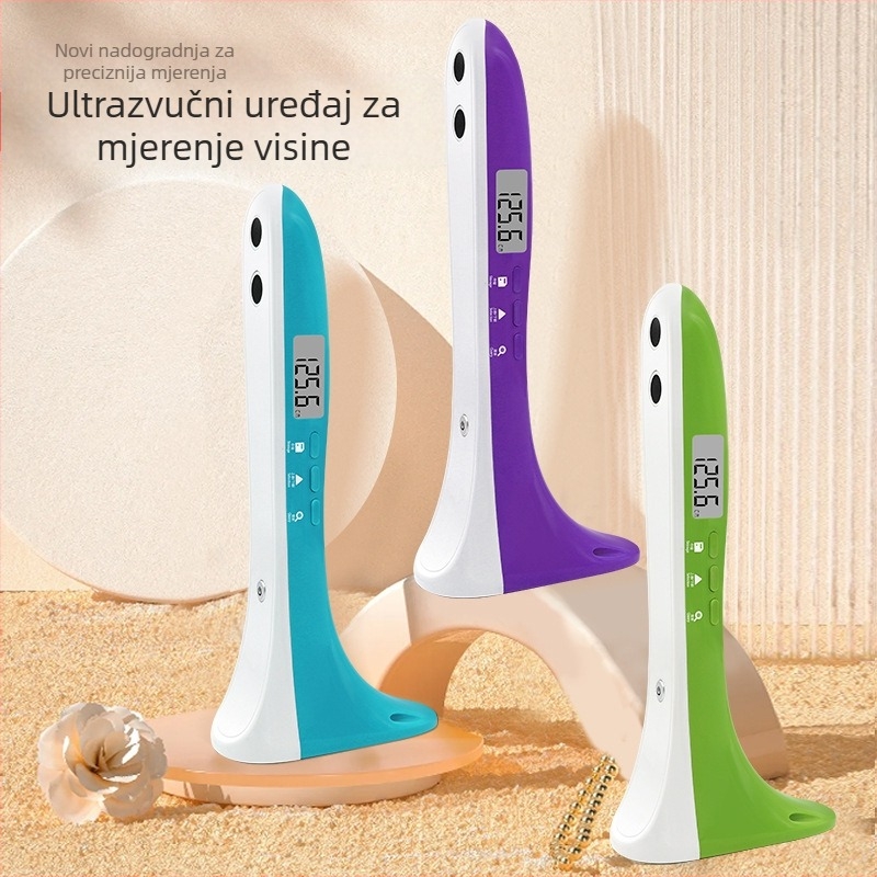 Visinomjer – Prijenosni ultrazvučni visinomjer i vaga za visinu i težinu, raspon 30–200 cm, model SG01, CABRY, napajanje baterijom