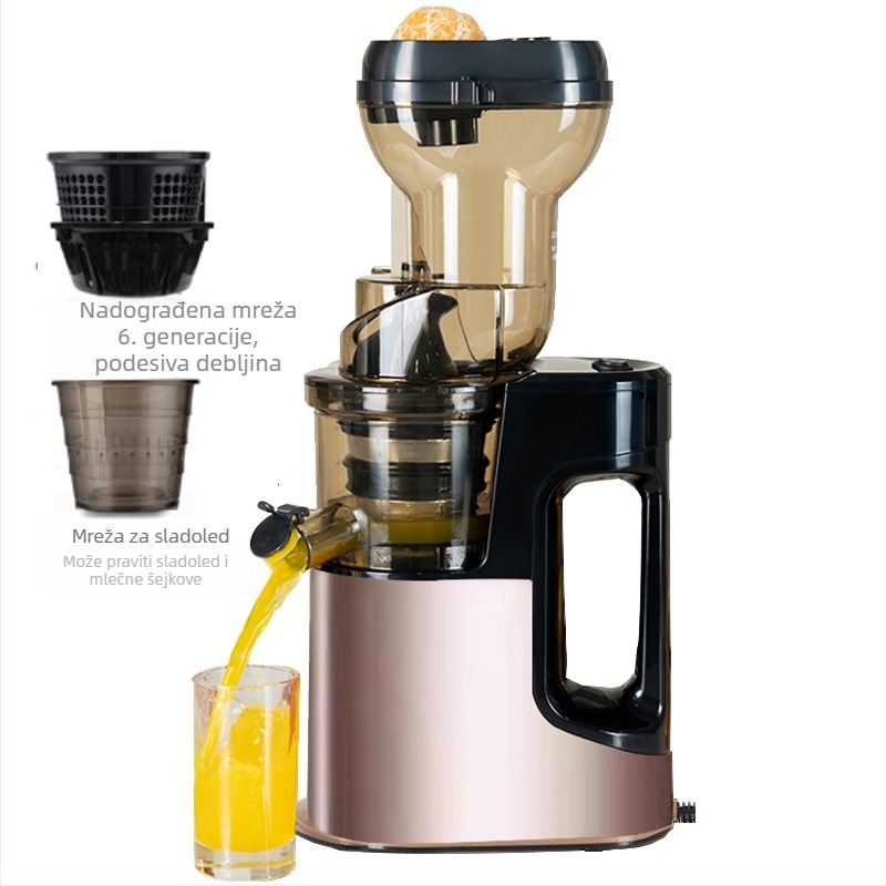 Sokovnik s odjeljivanjem pulpe za kućnu i poslovnu upotrebu, snaga ≤200 W, kapacitet 0,5 L, do 1501 ml po ciklusu, posuda za pulpu 0,5–1 L, maksimalna brzina 12 000 rpm