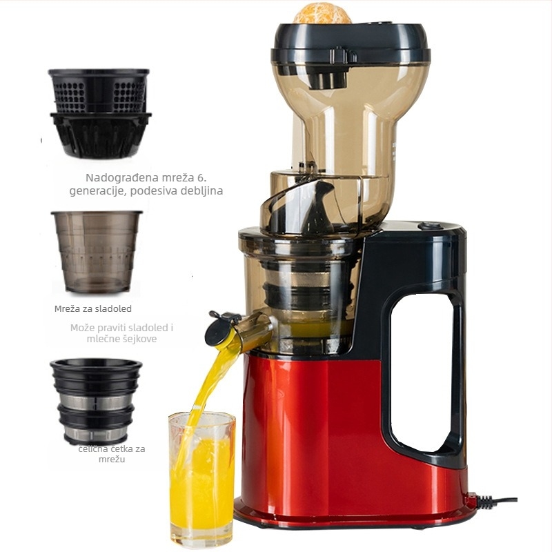 Sokovnik s odjeljivanjem pulpe za kućnu i poslovnu upotrebu, snaga ≤200 W, kapacitet 0,5 L, do 1501 ml po ciklusu, posuda za pulpu 0,5–1 L, maksimalna brzina 12 000 rpm