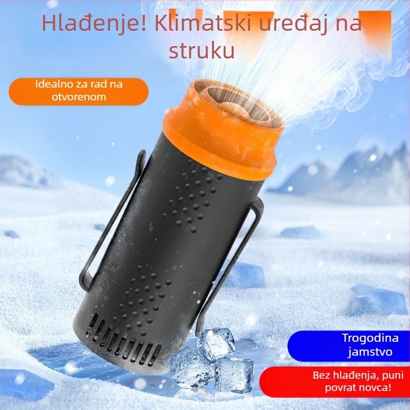 Prijenosni ručni ventilator s USB punjenjem, motor bez četkica, 6 razina zraka, ugrađena baterija 2000-4000 mAh, 5 lopatica