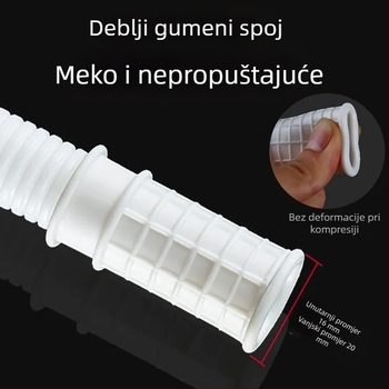Proširenje odvoda vanjske jedinice klima uređaja – silikon-ABS, anti-aging, moderni minimalistički stil, rad pri normalnoj temperaturi