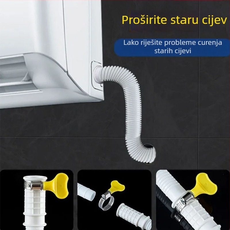 Proširenje odvoda vanjske jedinice klima uređaja – silikon-ABS, anti-aging, moderni minimalistički stil, rad pri normalnoj temperaturi