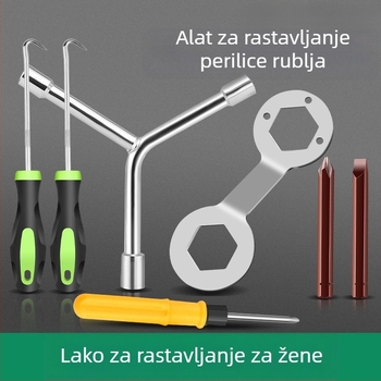 Alat za demontažu perilice za unutarnji bubanj/pulsator — karbonska čelika, utični ključ (socket wrench)