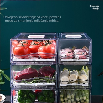 Kutija za pohranu u hladnjaku s ladicom – Materijal: svila cvijeta; Uvezeno; Marka: Drugi; Bez logotipa; Stil: Općenito