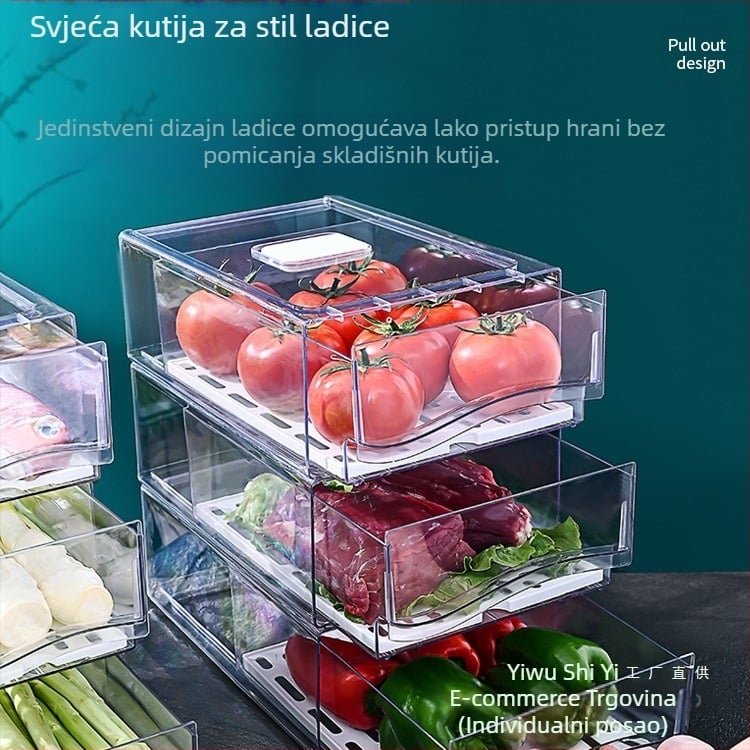 Kutija za pohranu u hladnjaku s ladicom – Materijal: svila cvijeta; Uvezeno; Marka: Drugi; Bez logotipa; Stil: Općenito