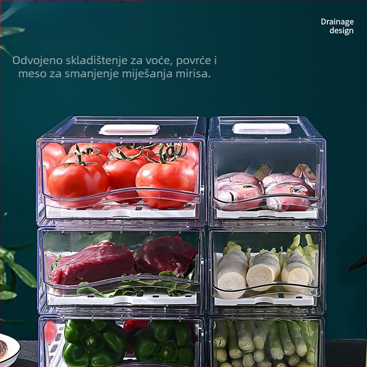 Kutija za pohranu u hladnjaku s ladicom – Materijal: svila cvijeta; Uvezeno; Marka: Drugi; Bez logotipa; Stil: Općenito