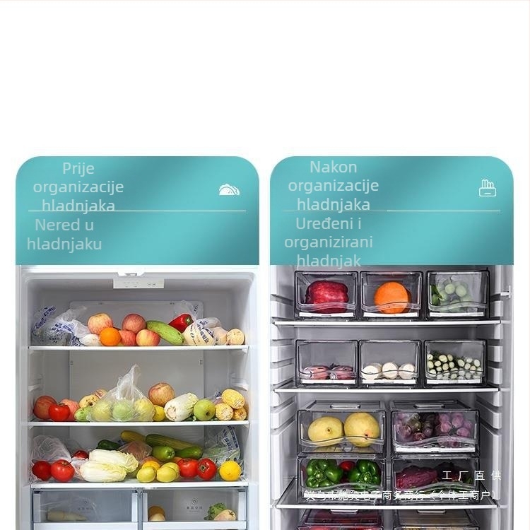 Kutija za pohranu u hladnjaku s ladicom – Materijal: svila cvijeta; Uvezeno; Marka: Drugi; Bez logotipa; Stil: Općenito