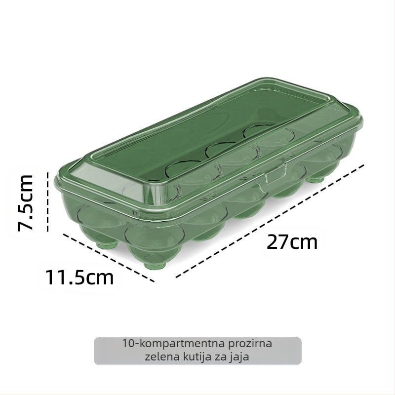 Kutija za pohranu jaja – prozirna, od plastike za hranu, zatvara se, prenosna, za hladnjak