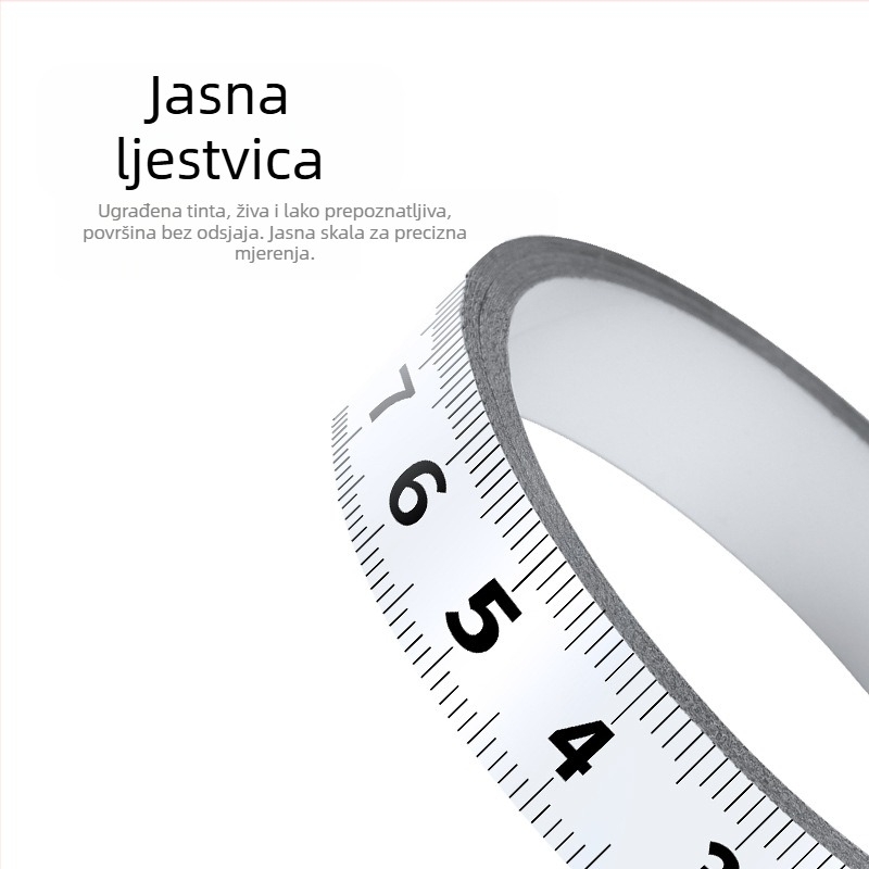 Metalno samolepljivo ravnalo za mjerenje — Model: Metalno samolepljivo ravnalo; Materijal: Drugo; Opseg mjerenja: Drugo; Obrada i prilagodba: Ne; Primjena: Drugo