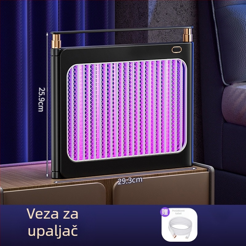 LED lampa za komarce, zidno/stolno dvostruka upotreba, pokriće 21–30㎡, aluminijska mreža, električni šok za uništavanje komaraca, ugrađena baterija 1001–1600mAh