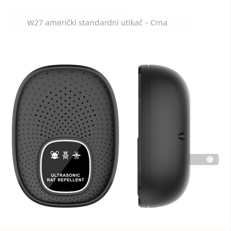 Ultrazvučni repelent miševa, Smart electronic mouse repeller, ABS kućište, napon 1,5 V, raspon frekvencija 12–100 kHz
