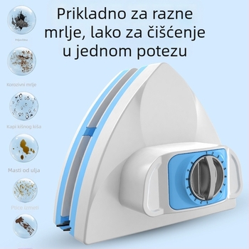 Dvostrani alat za čišćenje stakla (plastični, kućna upotreba, ručni)