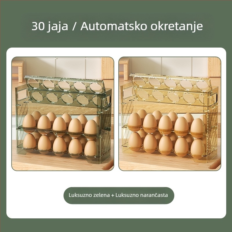 Kutija za skladištenje jaja za bočna vrata hladnjaka, nordijski stil, Materijal: Metal, Oblik: Drugo