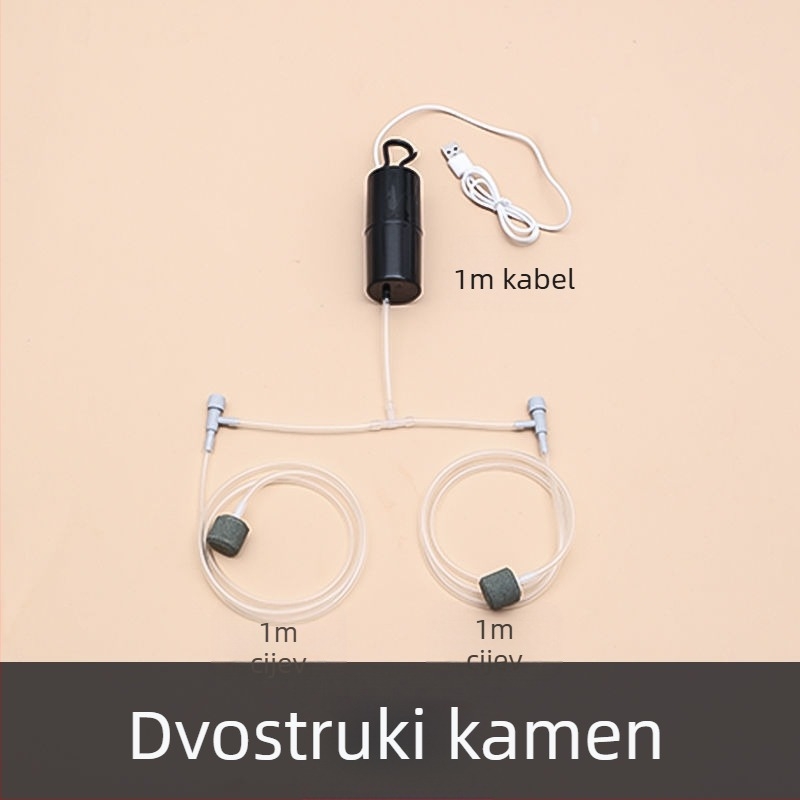 Pumpa za kisik za akvarij - tihi, prenosni, za kućnu i vanjsku upotrebu