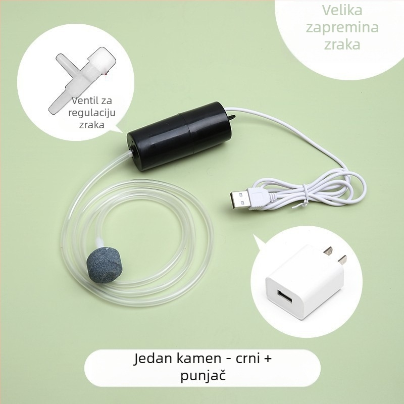 Pumpa za kisik za akvarij - tihi, prenosni, za kućnu i vanjsku upotrebu