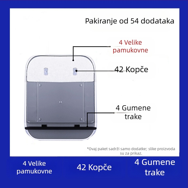 Pribor za čišćenje stakla, plastični dijelovi, Big Brother, 24-dijelni paket, za kućnu upotrebu
