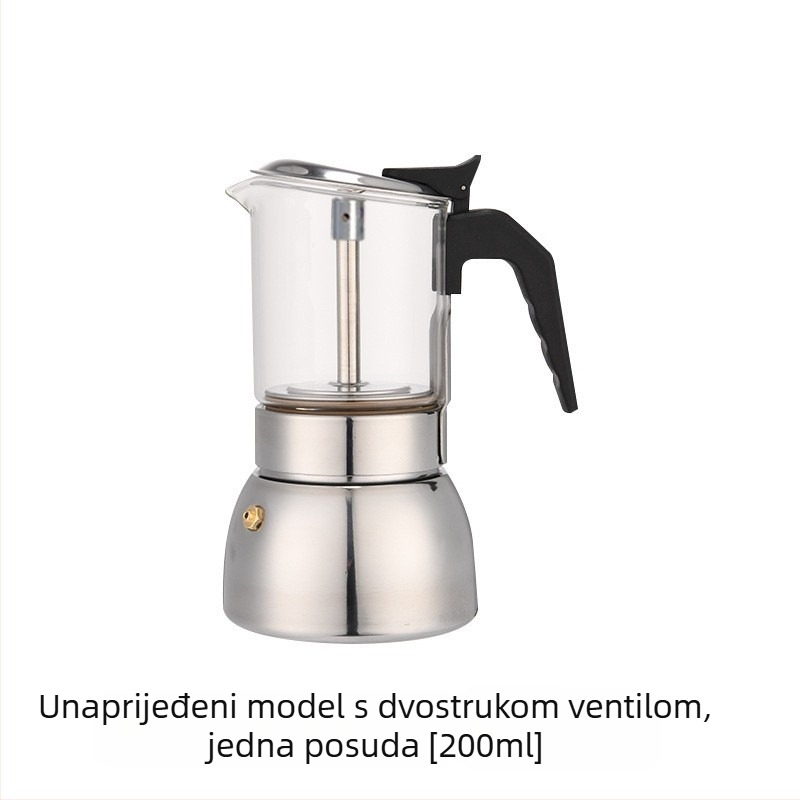 Talijanski moka lonac s dvostrukim ventilom • Materijal PP • Funkcija: Drugo • Bez prilagodbe • Bez logotipa