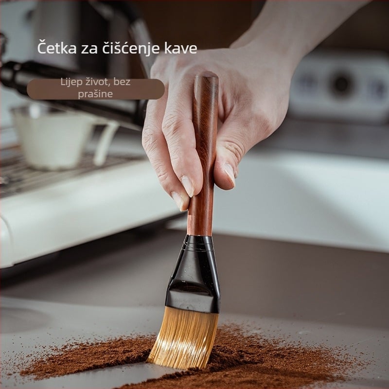 Drvena četka za čišćenje kave mlinca, moderni jednostavni stil, za dom, kafić i bar, čišćenje pukotina i prašine