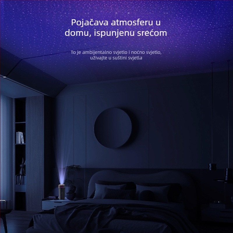 Automobilski ovlaživač s ambijentalnim svjetlom, model CM-5S, USB napajanje, spremnik do 0,5 L, 1 izlaz magle, pogodan za prostor do 10 m²