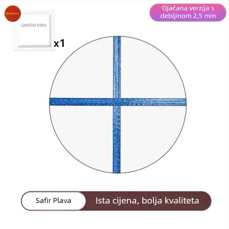 PVC samoljepljiva zidna dekoracija za kuhinju i kupaonicu – otporna na vlagu, vodootporna, dekorativna linija