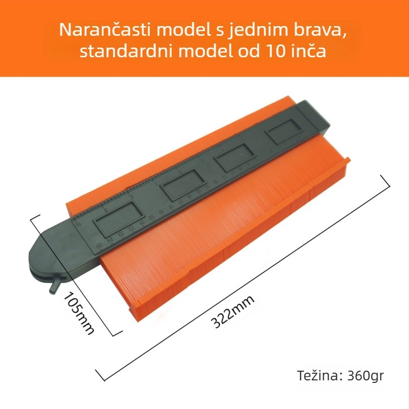 Haihua konturni mjerač za nepravilne profile – alat za drvodjelstvo visoke preciznosti