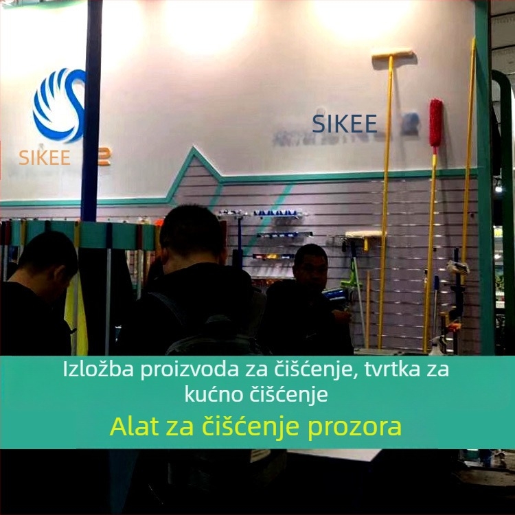 Shijie Kućni čistač stakla s produženom teleskopskom šipkom, jednostrano brisanje, od nehrđajućeg čelika, ručno