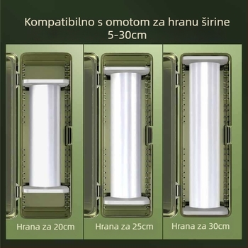 Plastični rezač folije za kućnu upotrebu, velika rola, kuhinja, hrana-sigurna kvaliteta, otporan na visoke temperature, PE materijal, 1 kom