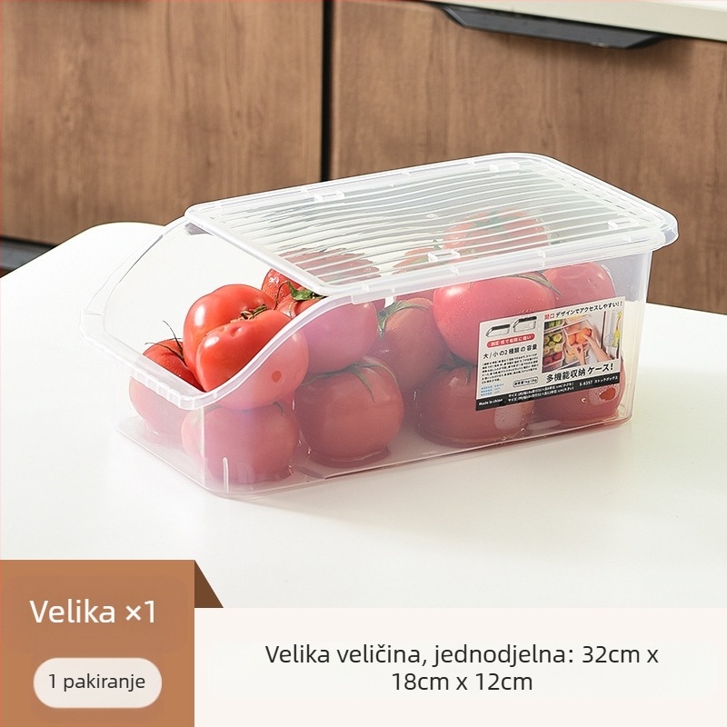 Kutija za skladištenje u hladnjaku, plast za prehrambene svrhe, održava svježinu, brtvi, moderan minimalistički dizajn
