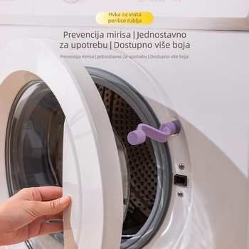 Brava za vrata perilice rublja s magnetnim pričvršćivanjem, ventilacija protiv plijesni i mirisa – bez ugradnje, plastni materijal (80% novi)