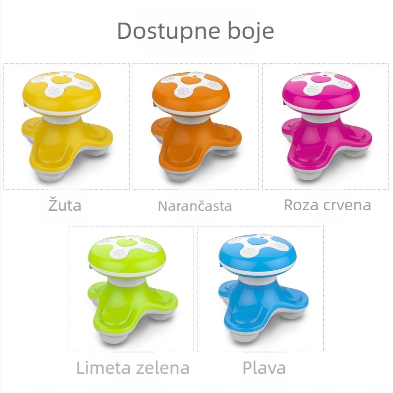 XF-6901 Mini USB masažer – vibracijski masažer, 3 dodirne točke, trokutasti dizajn s tri noge, za vrat, leđa, struk, bokove, noge i stopala