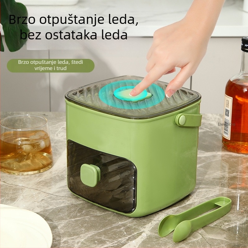 Kalup za led s poklopcem, PP plast, prehrambene kvalitete, lako vađenje iz kalupa, za kućnu upotrebu, prilagodljiv