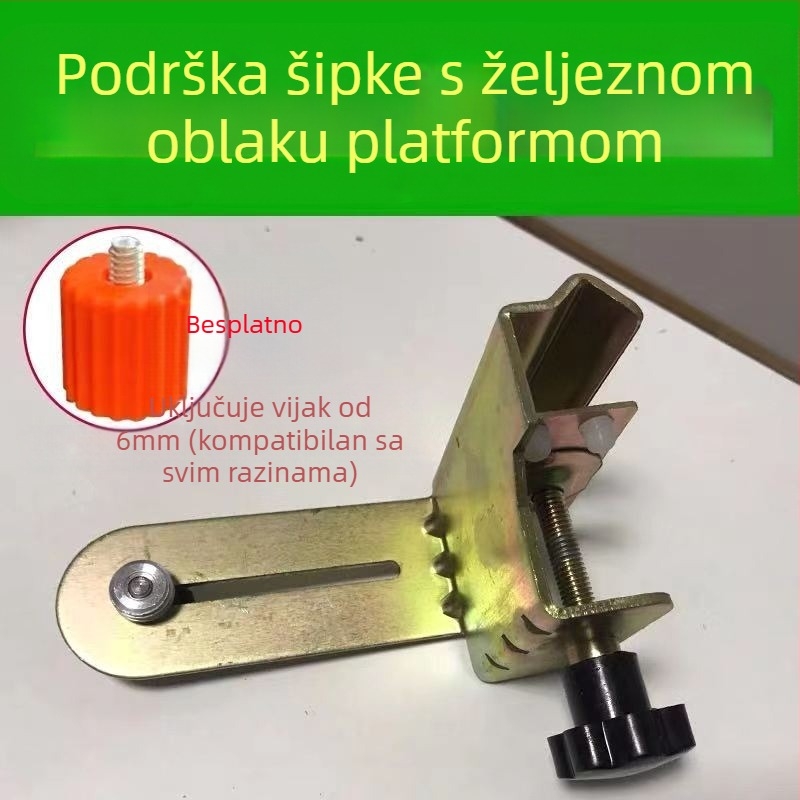 Laserski nivo s teleskopskom šipkom – metalni nosač, plastična pan/tilt posuda, podesiva šipka, lasersko načelo