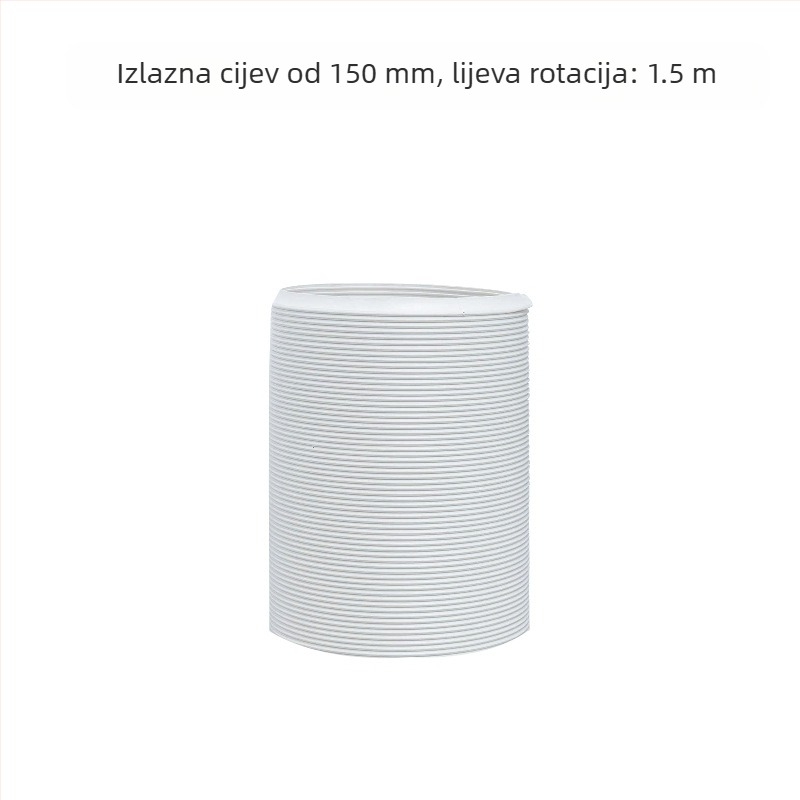 Teleskopska ispušna cijev za mobilne klima uređaje – debelo ojačana čelična žica i fleksibilna cijev