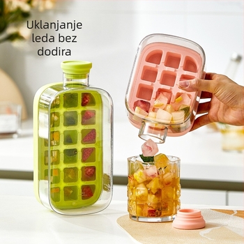 Silikonska tava za led, nepravilnog oblika, prilagodljiva, jednostavno otpuštanje, kapacitet ispod 300 ml
