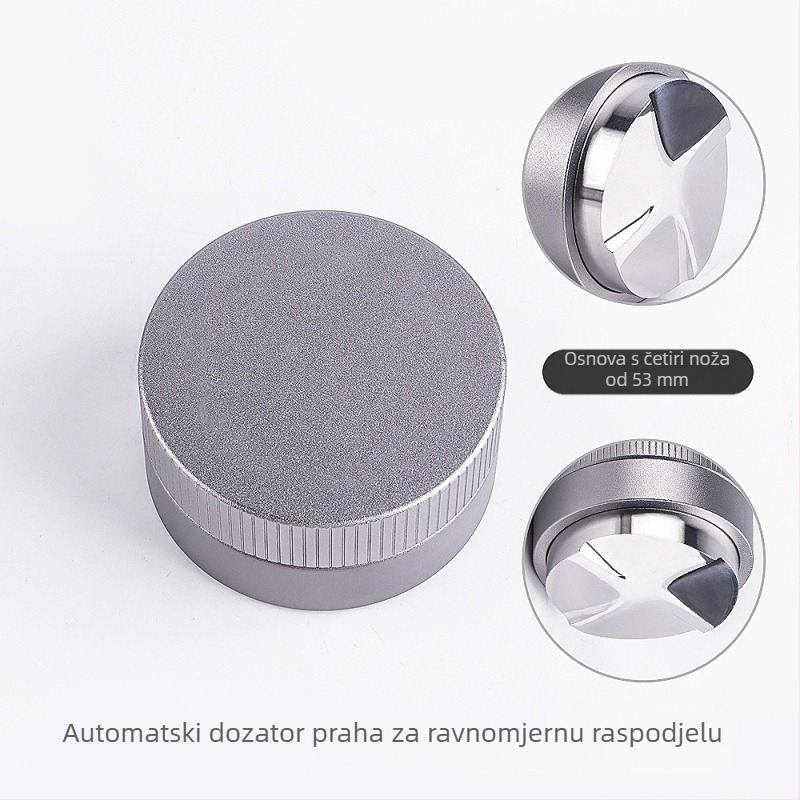 Gravitacijski tamp za espresso od nehrđajućeg čelika, podesiva visina, 390 g