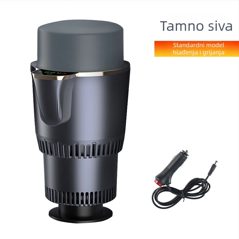Dvostruka funkcija auto čaša – topli i hladni napitci, 36W, model R-8022, ABS+aluminijska legura, Cool Car Star