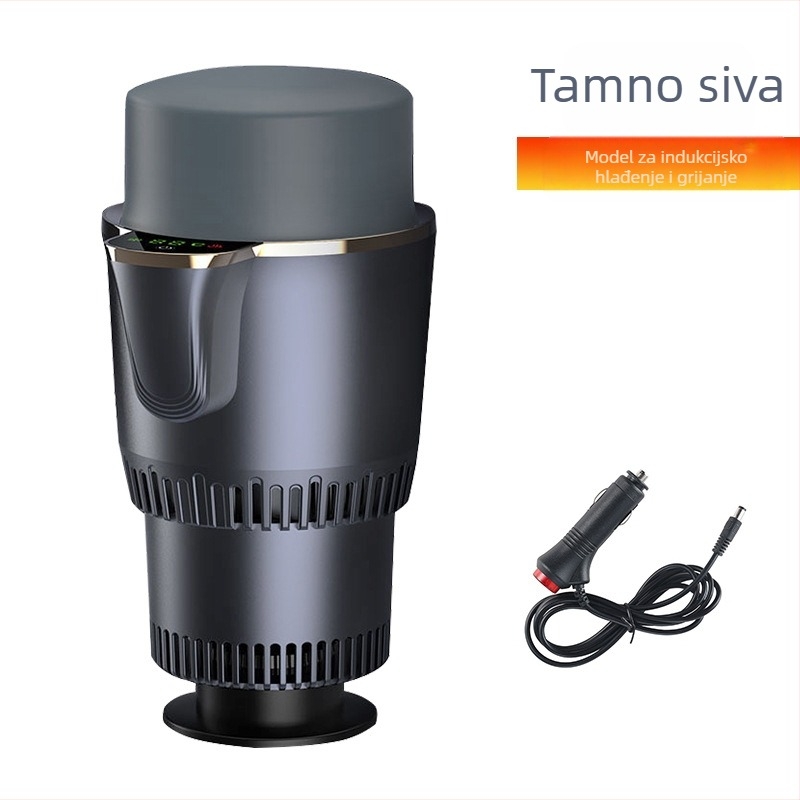 Dvostruka funkcija auto čaša – topli i hladni napitci, 36W, model R-8022, ABS+aluminijska legura, Cool Car Star